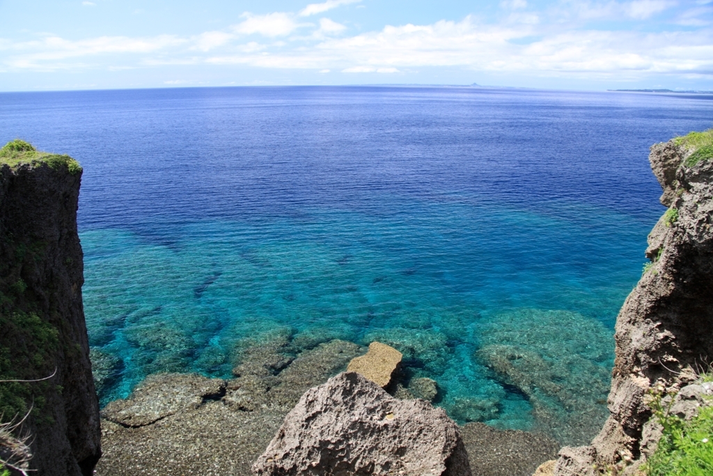 初めての青い海