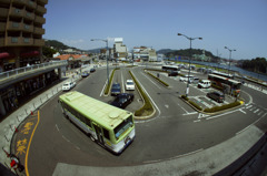 尾道駅前の風景