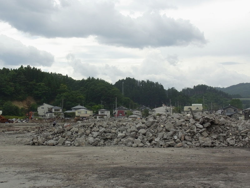 解体された山田駅３