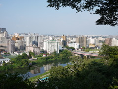 仙台市と広瀬川