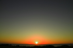 夕暮れの青空