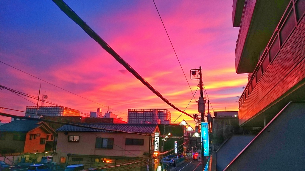 ピンクの 夕焼け By Quadrakun Id 写真共有サイト Photohito