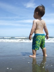 大志を地球に誓う１歳半の子