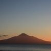 利尻と夕日