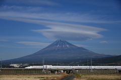 富士山　笠雲
