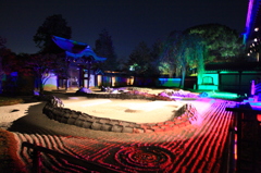 方丈前庭園ライトアップ　