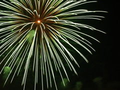 優しいgreen花火