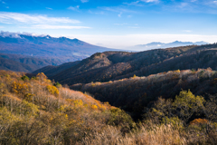 晩秋の霧ヶ峰高原