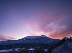 御岳夕照２