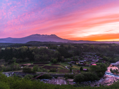 開田夕景