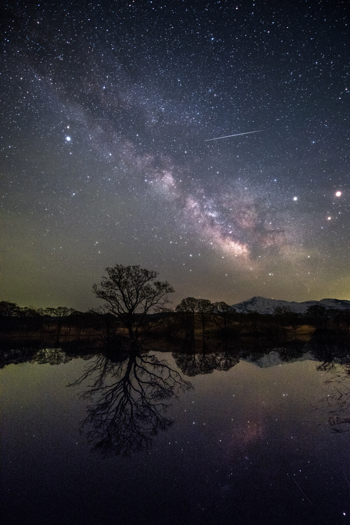 流星と天の川