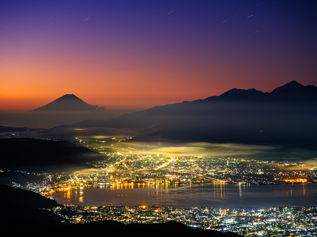 高ボッチの夜明け