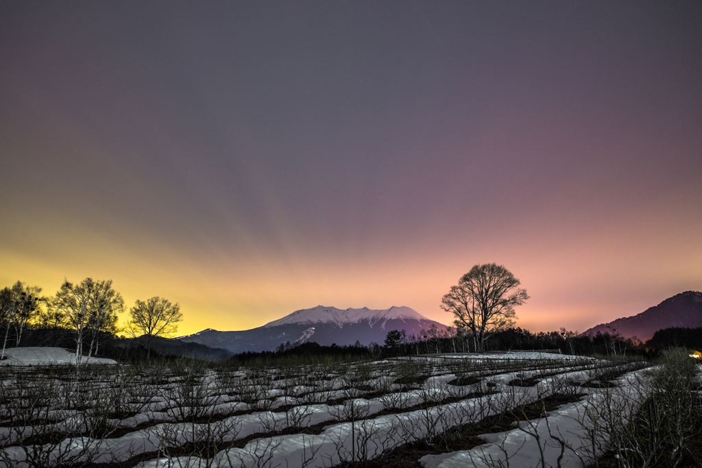 pastel night sky