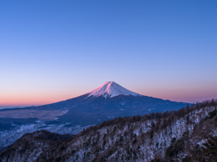 三ッ峠の朝焼け２