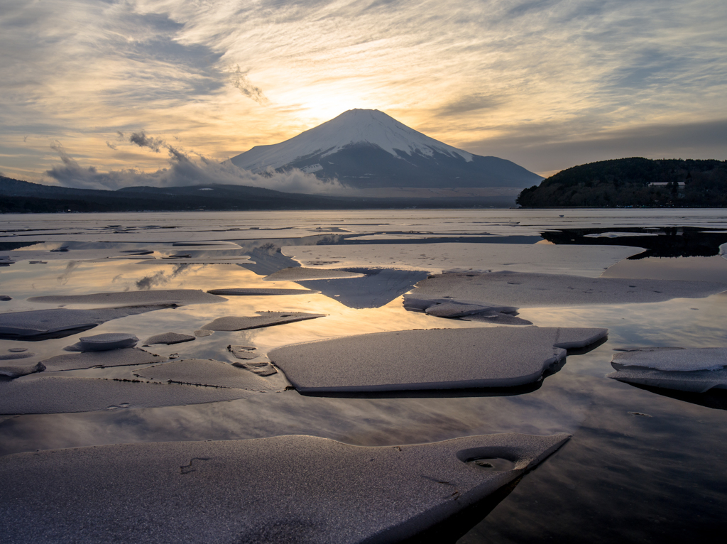 山中湖夕景２