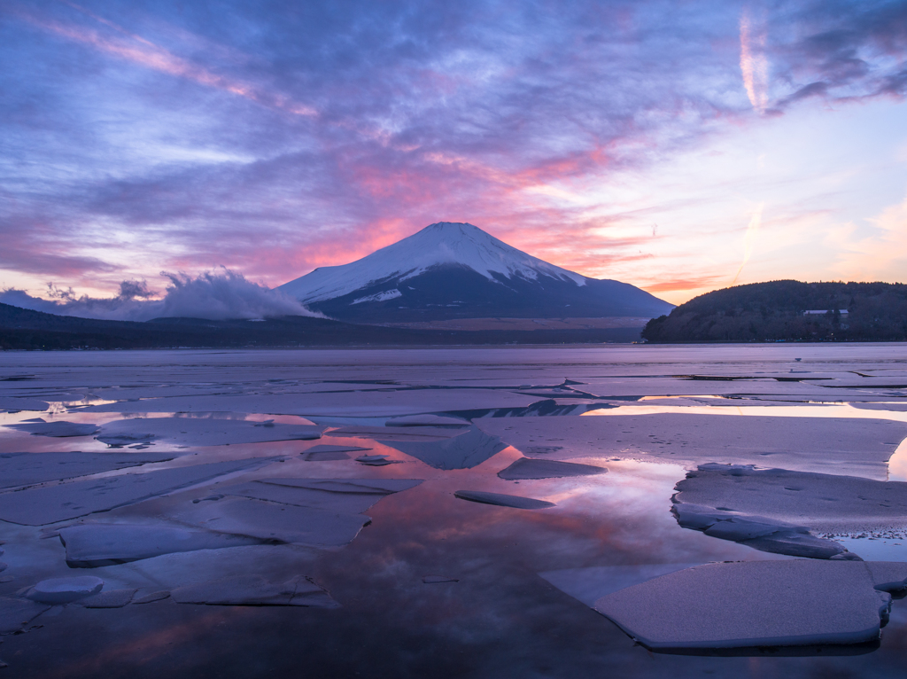 山中湖夕景４