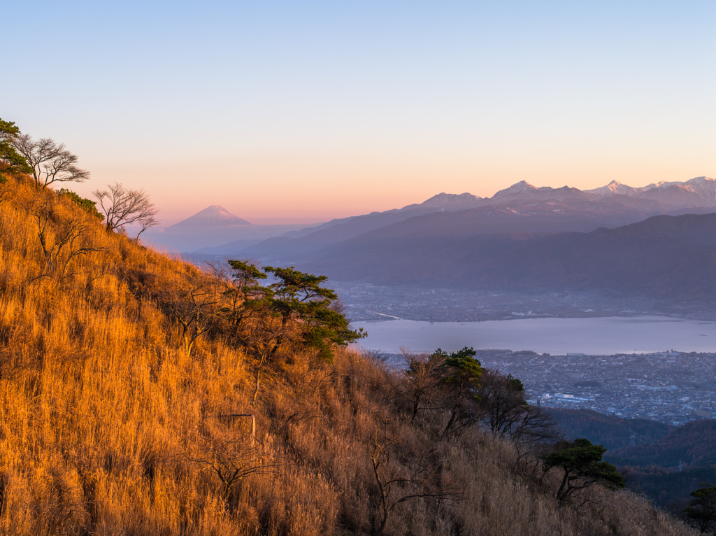 高ボッチの夕暮れ②