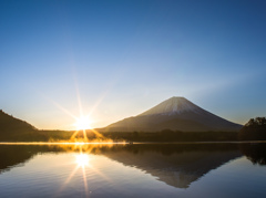 精進湖の夜明け⑤