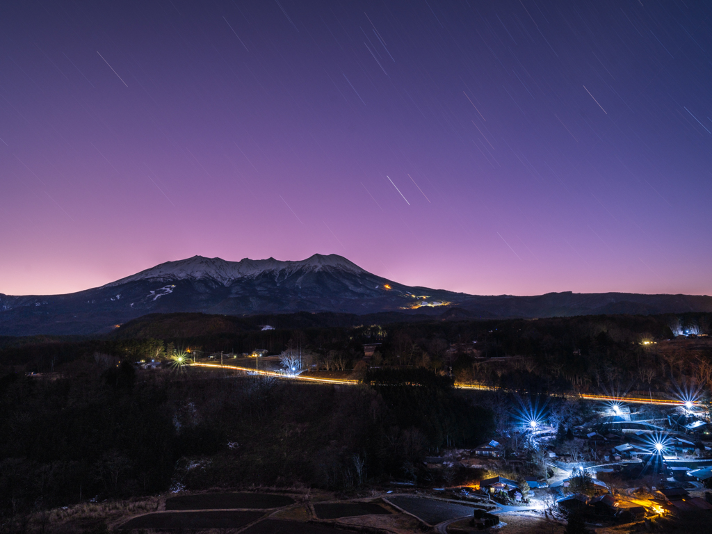 開田高原の夕暮れ