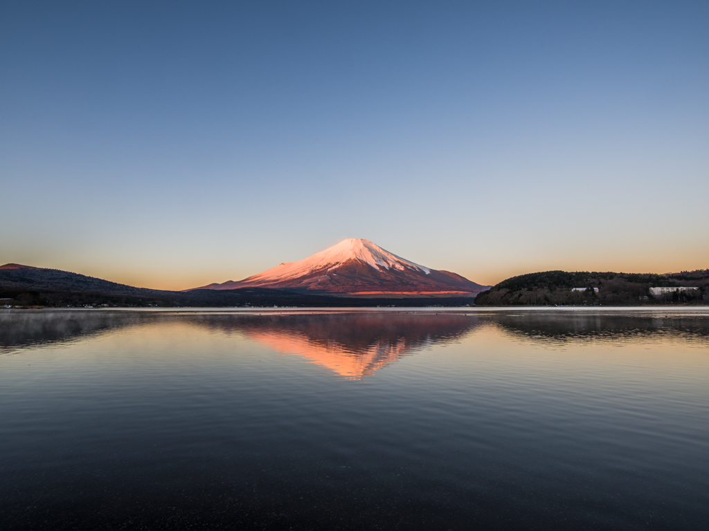 山中湖の夜明け⑥