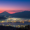 高ボッチの夜明け　夜景ver.