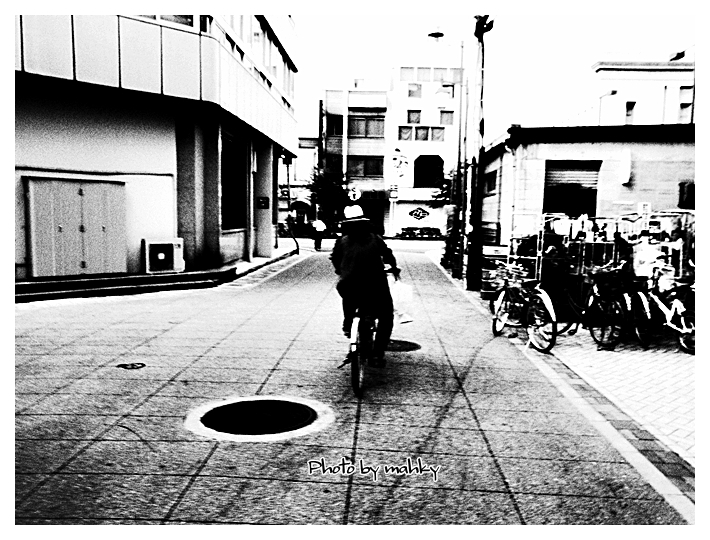 自転車に乗って