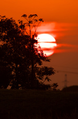 吉野ヶ里の夕日