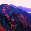 朱音に染まる白馬嶺