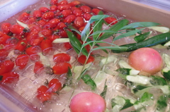 泳げ　トマト