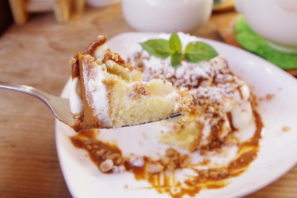 バナナとシフォンケーキ