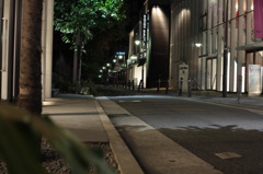 天神夜の路地