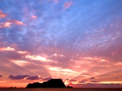 神島の夜明