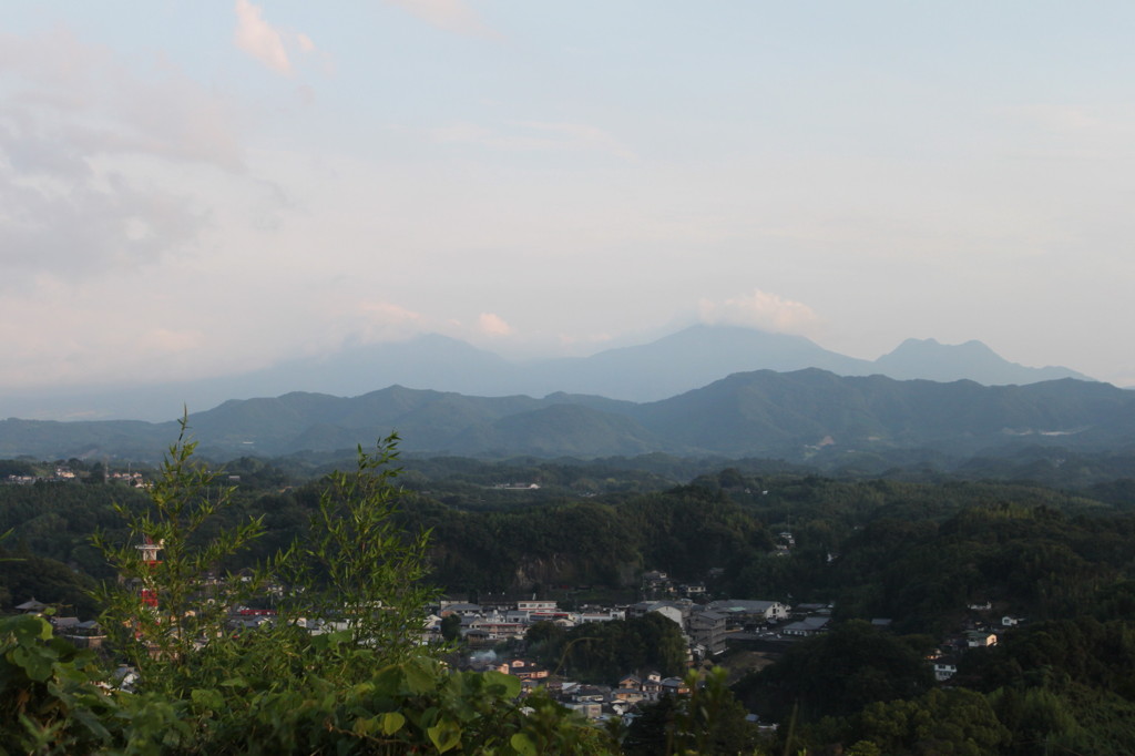 城跡より望む山々