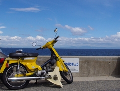 明石の海で