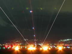 Landing 光の線
