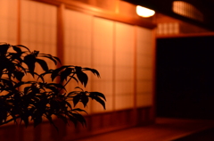 茶室前