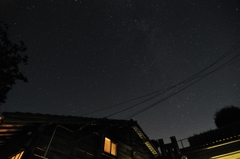 我が家と星空(^^♪