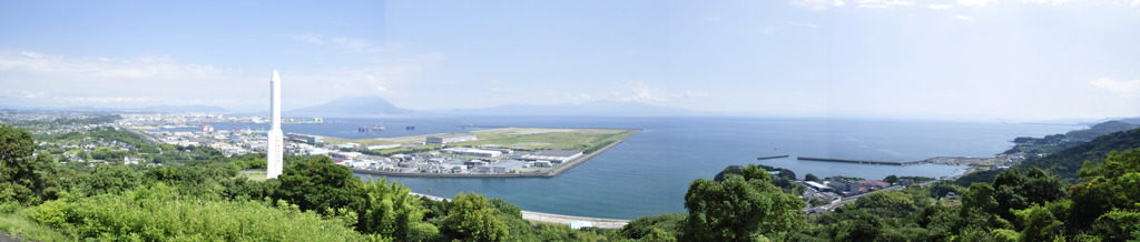 錦江湾公園よりパノラマ