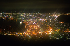 箱館山の夜景