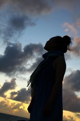 夕暮れとシルエット