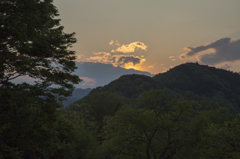夕日