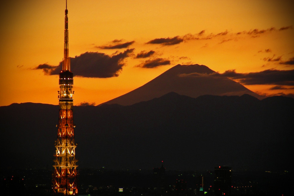 Fuji .sunset
