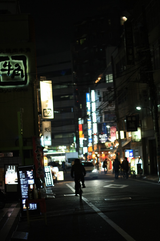夜、街