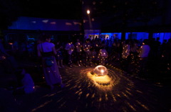 campfire of light