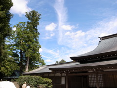 伊勢神宮と秋の空