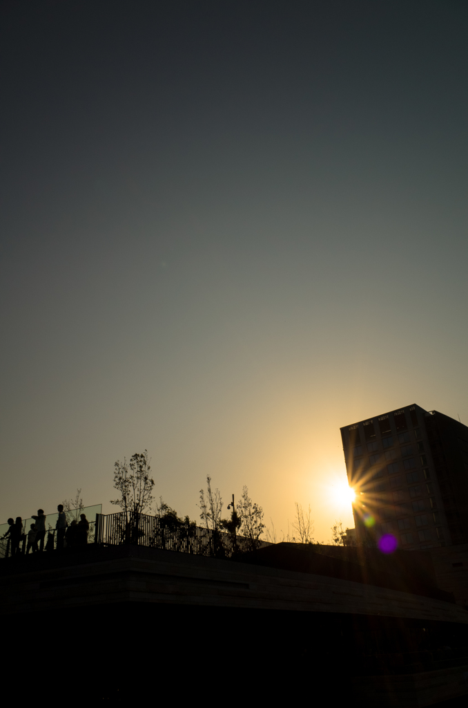 setting sun