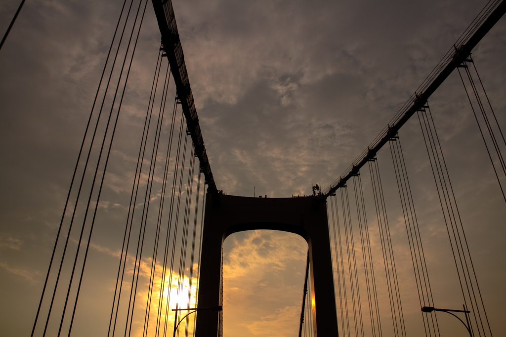 Sunset over the Rainbow Bridge