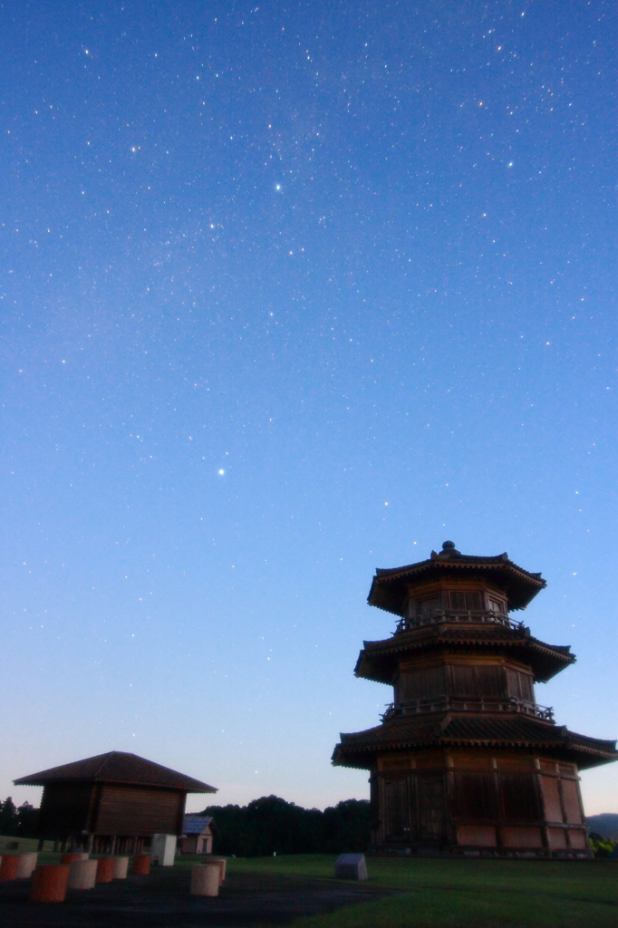 鞠智城跡の星景