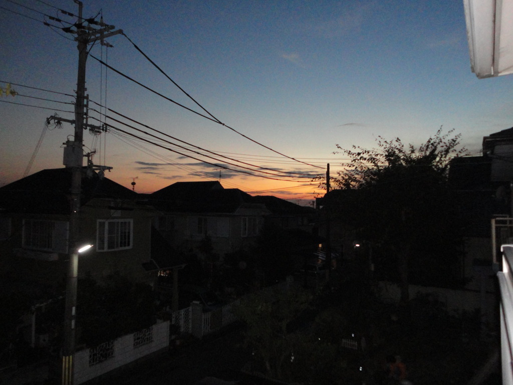 息子の作品＃３　ベランダからの風景