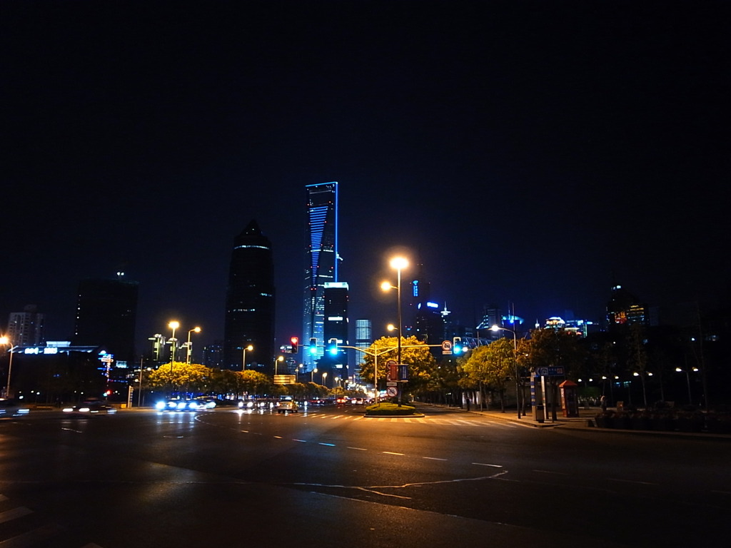 浦東夜景　撮り比べ
